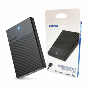 CASE EXTERNO USB 3.0 PARA HDD 2.5″ SSD E SATA CGHD-36 EXBOM