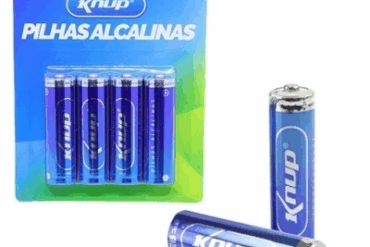 (CART C/4) PILHA AA ALCALINA 1.5V-LR06 KP-4900AA KNUP - Imagem 1