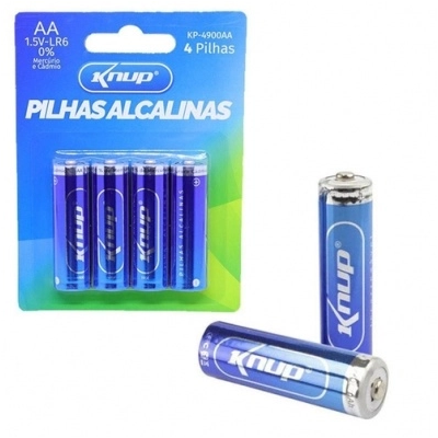 (CART C/4) PILHA AA ALCALINA 1.5V-LR06 KP-4900AA KNUP
