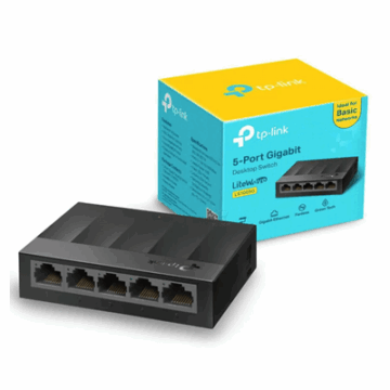 HUB SWITCH 5 PORTAS TP-LINK LS1005G 10/100/1000MBPS GIGABIT #