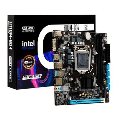 PLACA MAE S1151 GOLINE GL-H110M-GD4 M.2/DDR4/HDMI/VGA/USB3.0 #