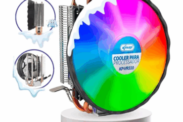 COOLER P/ PROCESSADOR CPU DISSIPADOR CALOR INTEGRADO KP-VR330 KNUP - Imagem 1