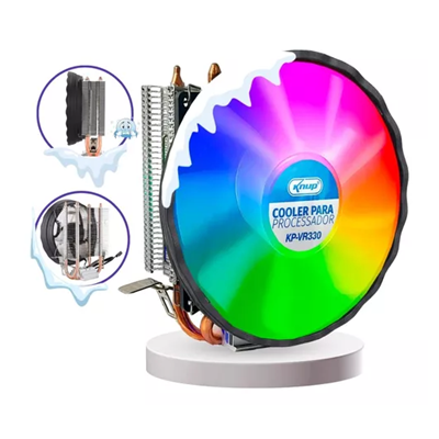COOLER P/ PROCESSADOR CPU DISSIPADOR CALOR INTEGRADO KP-VR330 KNUP