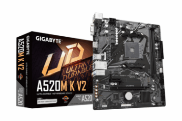 PLACA MAE A520M K V2 AM4 GIGABYTE M.2/DDR4/HDMI/VGA/USB3.2 # - Imagem 1