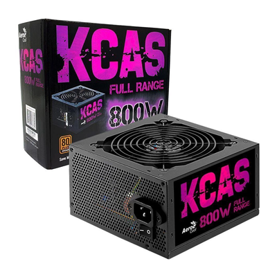 FONTE 800W ATX AEROCOOL KCAS-800W FULL RANGE S/CABO