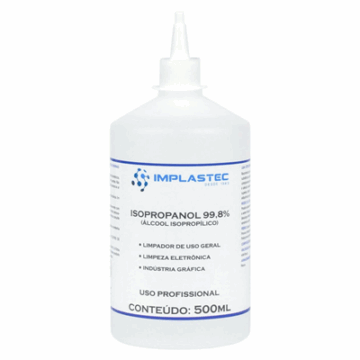 LIMPADOR DE USO GERAL ISOPROPANOL 99,8% 500ML BICO IMPLASTEC