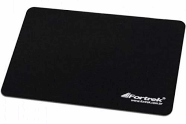 MOUSE PAD FORTREK BAP-102 PRETO 180x220x3mm - Imagem 1