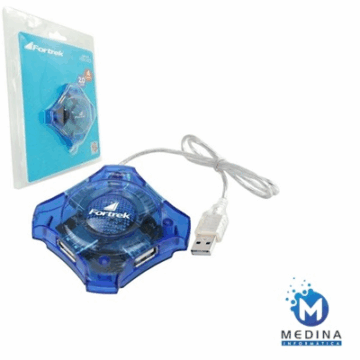 HUB USB 2.0 4 PORTAS AZUL HBU401 FORTREK #