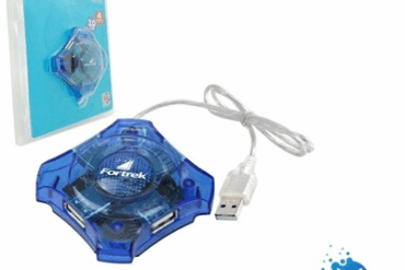 HUB USB 2.0 4 PORTAS AZUL HBU401 FORTREK # - Imagem 1