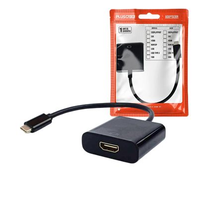 ADAPTADOR TIPO-C X HDMI FEMEA ADP-303BK PLUSCABLE #