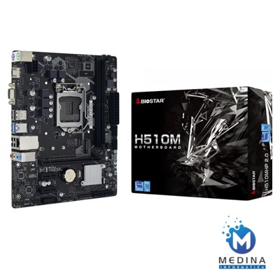 PLACA MAE S1200 BIOSTAR H510MHP M.2/DDR4/HDMI/VGA/USB3.2 #