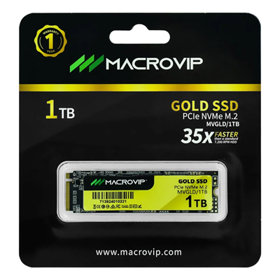 SSD M.2 1TB MACROVIP GOLD NVMe PCIE MVGLD/1TB #