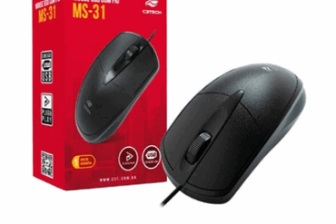 MOUSE USB COM FIO MS-31BK PRETO C3TECH - Imagem 1