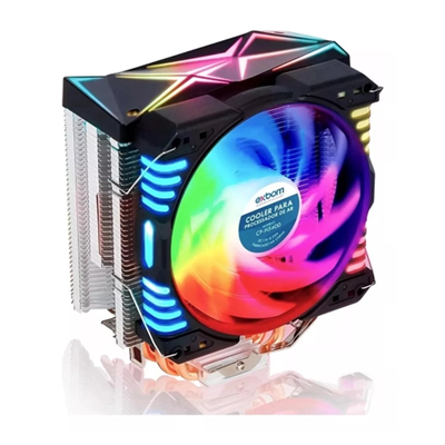 COOLER P/ PROCESSADOR COM 4 TUBO HEATPIPES HIDRAULICO CP-H5400 EXBOM