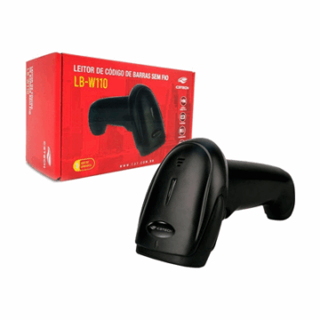 LEITOR CODIGO DE BARRAS S/FIO 1D/2D LB-W110BK C3TECH