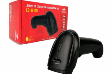 LEITOR CODIGO DE BARRAS S/FIO 1D/2D LB-W110BK C3TECH - Imagem 1