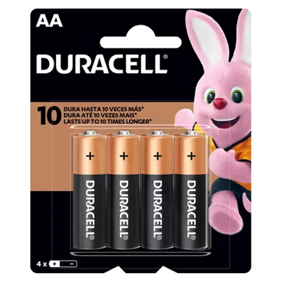 (CART C/4) PILHA AA 4 DURACELL MN 1500B4