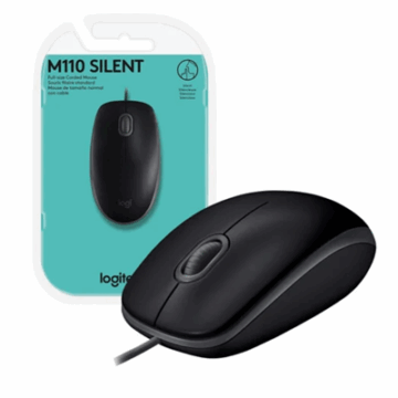 MOUSE USB M110 SILENT PRETO LOGITECH