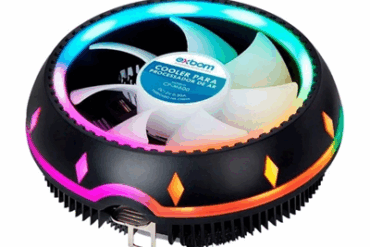 COOLER P/ PROCESSADOR UNIVERSAL RGB CP-M600 EXBOM - Imagem 1