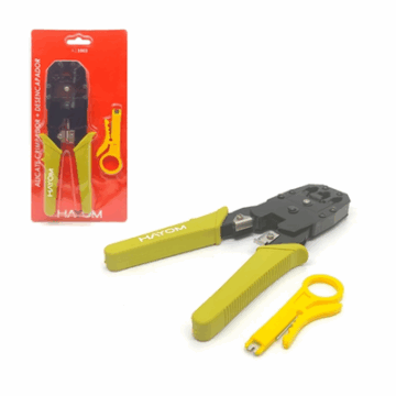ALICATE CRIMPADOR + DESENCAPADOR RJ45 RJ11 RJ12 AI1003 HAYOM