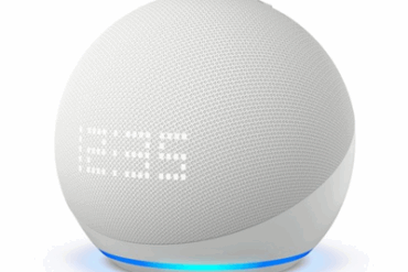 SPEAKER AMAZON ECHO DOT 5ª GER RELOGIO ALEXA/BT BRANCO # - Imagem 1