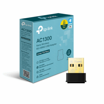 ADAPTADOR WIFI USB 2.0 TP-LINK ARCHER T3U NANO MU-MIMO DUAL BAND AC1300 #