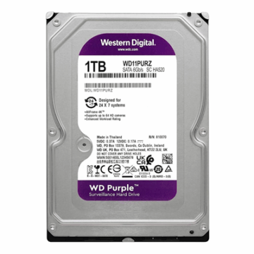HD INTERNO SATA3 1TB WD PURPLE WD11PURZ 5400RPM 64MB #