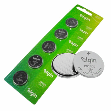(CART C/5) BATERIA CR2032 3V LITIO 82193 ELGIN