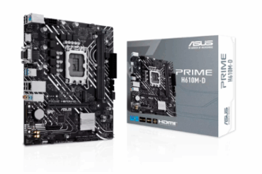 PLACA MÃE ASUS PRIME H610M-D M.2/DDR5/HDMI/RS232/VGA/USB 3.2/LAN/SOM - Imagem 1