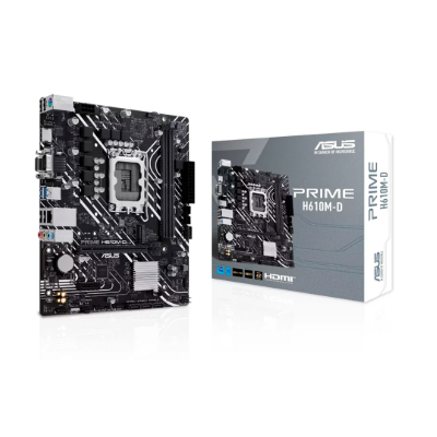PLACA MÃE ASUS PRIME H610M-D M.2/DDR5/HDMI/RS232/VGA/USB 3.2/LAN/SOM