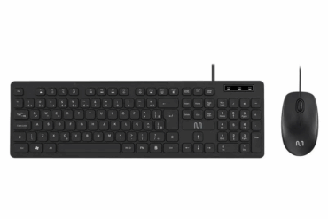 TECLADO E MOUSE COM FIO CF300/TC310 USB 180CM 1200DPI PRETO MULTILASER - Imagem 1