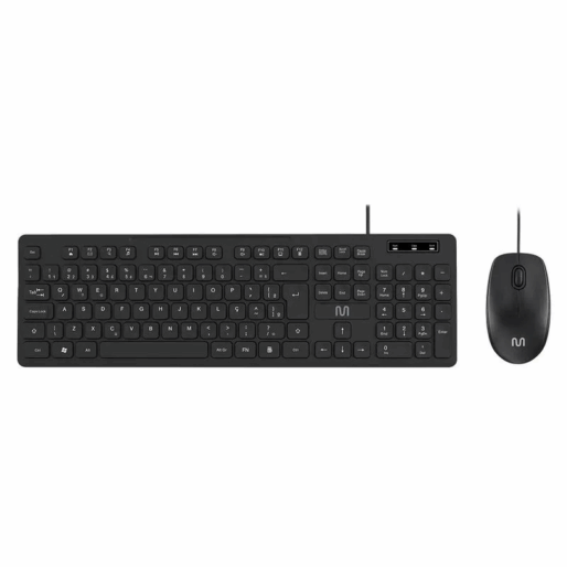 TECLADO E MOUSE COM FIO CF300/TC310 USB 180CM 1200DPI PRETO MULTILASER