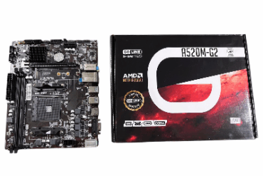 PLACA MAE AM4 GOLINE A520M-G2 M.2/DDR4/HDMI/VGA/USB3.0/GLAN/SOM - Imagem 1