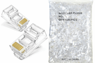 (PCT C/1000) CONECTOR RJ45 VAZADO CAT.5E/6E 8P8C CONT-RJ45V1K EXBOM - Imagem 1