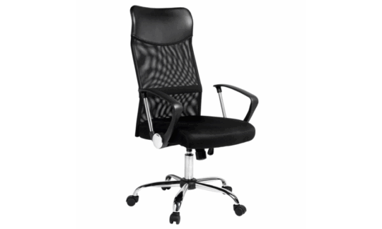 CADEIRA PRESIDENTE MESH GIRATORIA PRETA MOCH-2001/BK