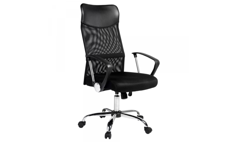 CADEIRA PRESIDENTE MESH GIRATORIA PRETA MOCH-2001/BK