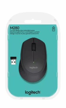 MOUSE S/FIO RC/NANO M280 PRETO LOGITECH#