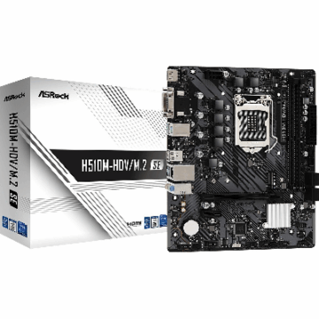 PLACA MAE H510M-HDV/M2 SE PC ASROCK  M.2/DDR4/DVI/HDMI/USB3.2 #