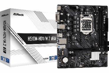 PLACA MAE H510M-HDV/M2 SE PC ASROCK  M.2/DDR4/DVI/HDMI/USB3.2 # - Imagem 1
