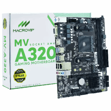 PLACA MAE PC MACROVIP MV-A320 M.2/DDR4/HDMII/VGA/USB3.0#