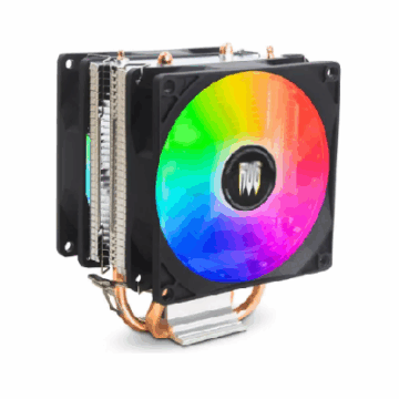 COOLER PARA PROCESSADOR REVENGER GVR330 2TUBOS DE CALOR  LED FAN 1500RPM