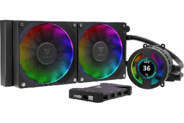 WATER COOLER 240MM GAMDIAS CHIONE P3-240U PRETO - Imagem 1