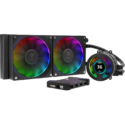 WATER COOLER 240MM GAMDIAS CHIONE P3-240U PRETO