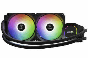 WATER COOLER 240MM GAMDIAS AURA GL 240 LITE PRETO - Imagem 1