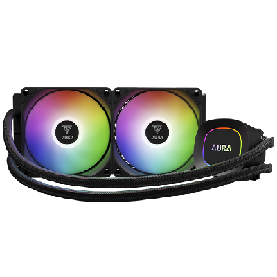 WATER COOLER 240MM GAMDIAS AURA GL 240 LITE PRETO