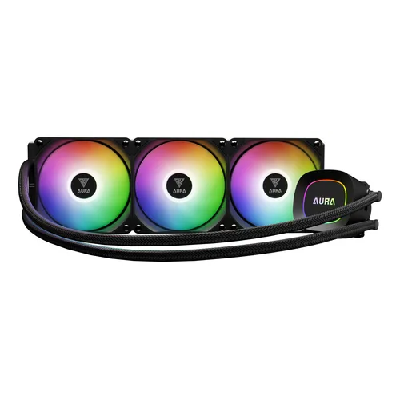 WATER COOLER 360MM GAMDIAS AURA GL 360 LITE PRETO