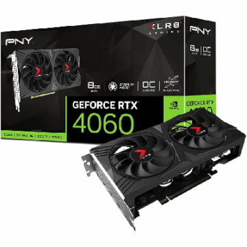 PLACA DE VIDEO PNY  RTX 4060 8GB GDDR6 128BITS XLR8 DUAL FAN VERTO