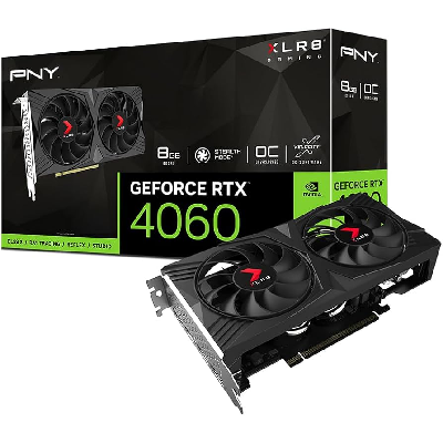 PLACA DE VIDEO PNY  RTX 4060 8GB GDDR6 128BITS XLR8 DUAL FAN VERTO