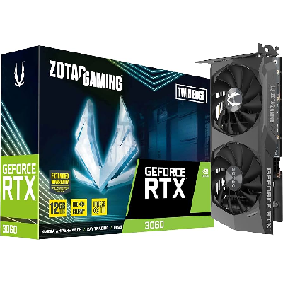PLACA DE VIDEO ZOTAC RTX 3060 12GB GDDR6 192BITS TWIN EDGE