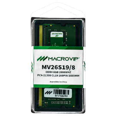 MEMORIA RAM NOTEBOOK DDR4 8GB 2666MHV MACROVIP  MV26S19/8#